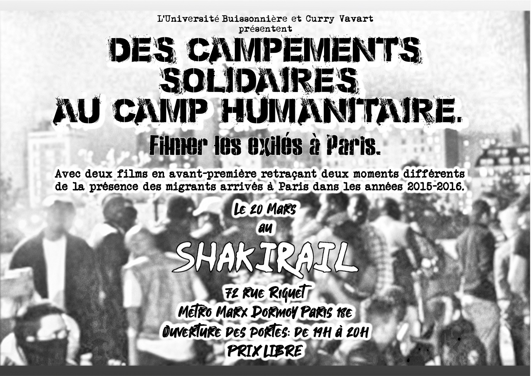 Flyer Shakirail Cinéma Migration